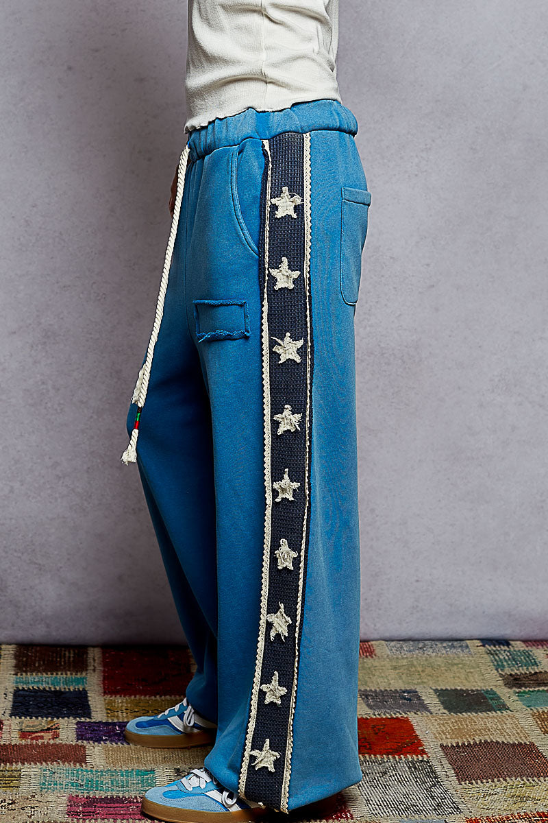 Star Patch Knit Joggers