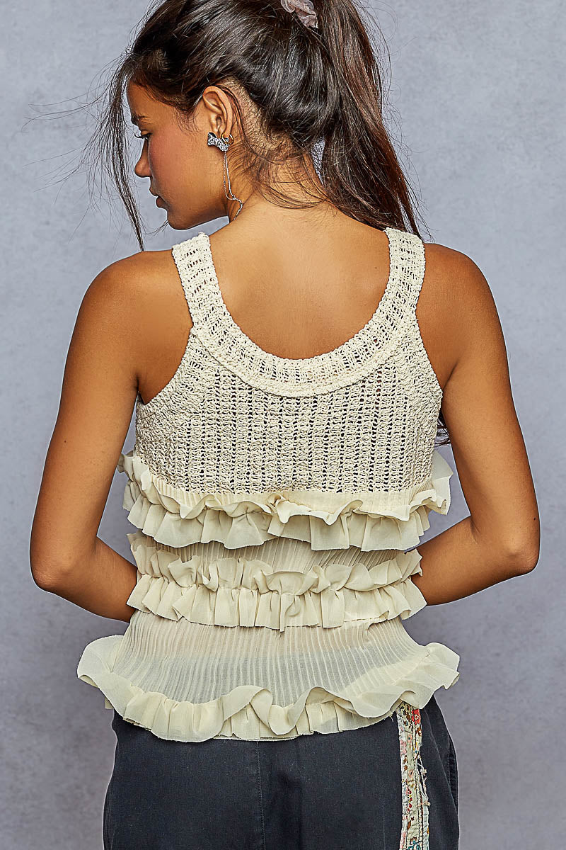 Griffin Ruffle Top