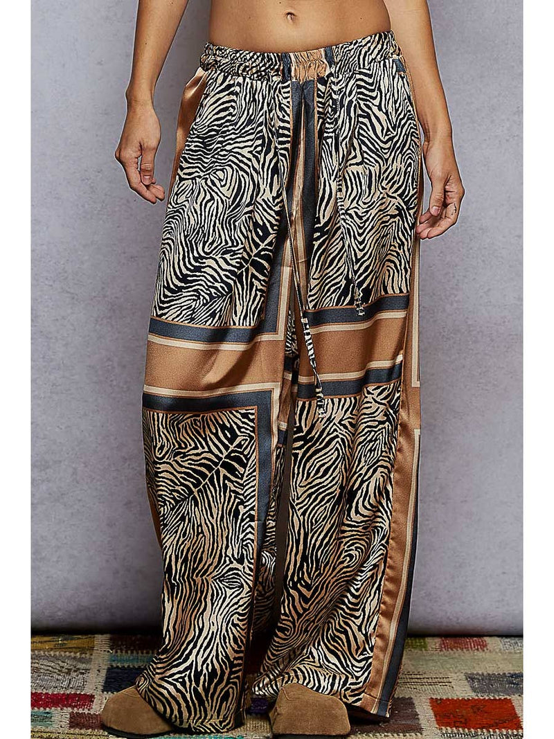 Zebra Palazzo Pants