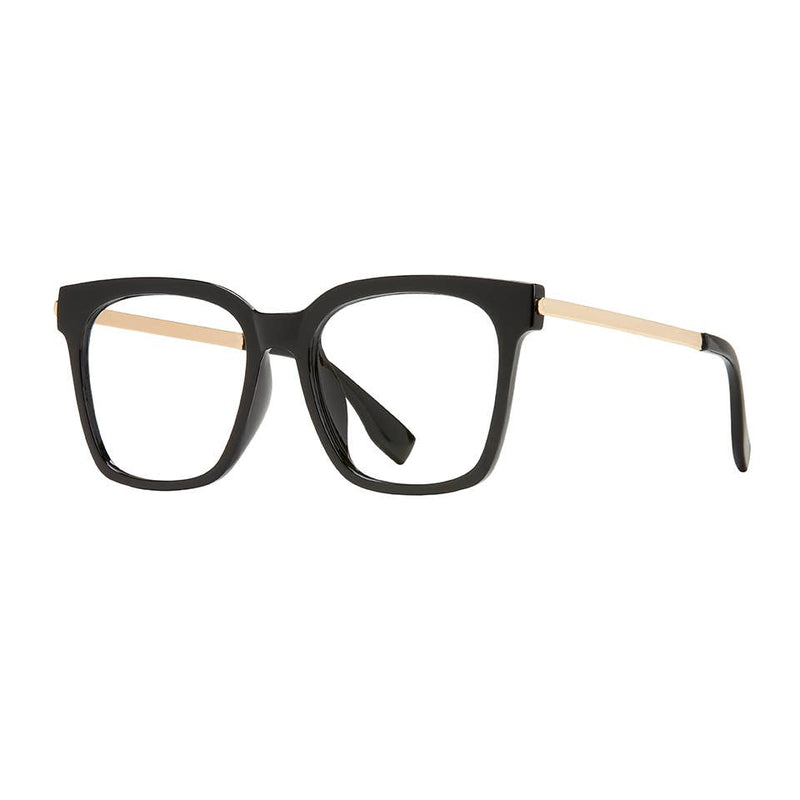 Blue Planet Eco-Eyewear - BP20893 Everly - Black / Blue Light Filtering: 2.00