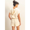 Motek Hooded Romper In Alpaca