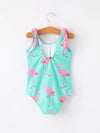 Flamingal Little Girls Swimsuit