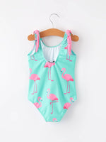 Flamingal Little Girls Swimsuit