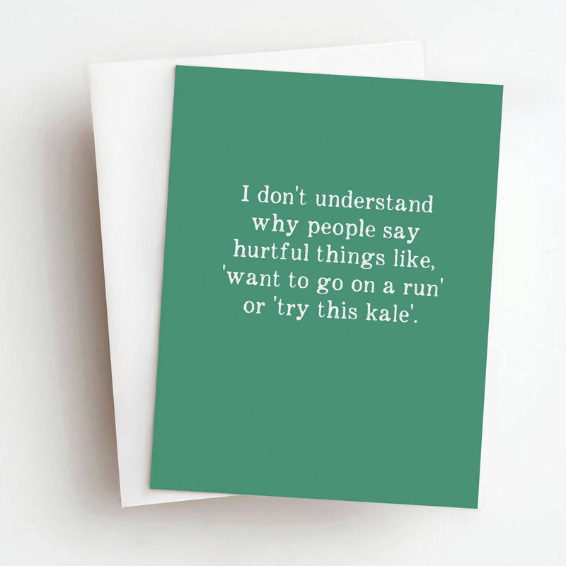 Skel & Co - Kale Funny Everyday Greeting Card