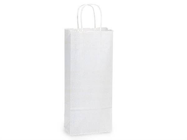White Kraft Paper Shopping Bags: Vogue 16x6x12.5" / 250 Pack