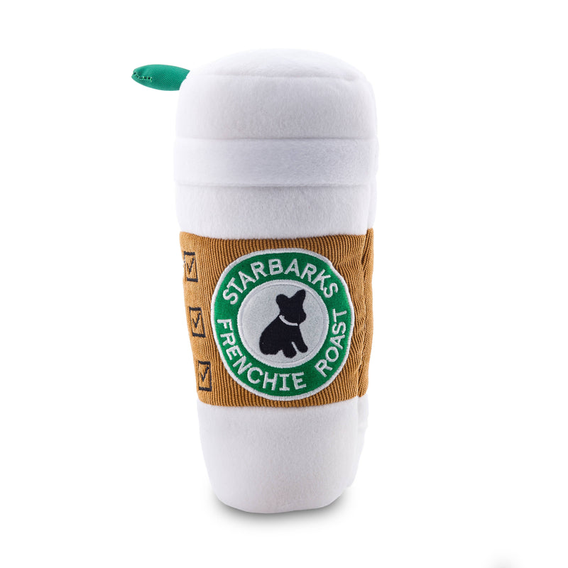 Haute Diggity Dog - Starbarks Coffee Cup W/ Lid Squeaker Dog Toy: Large