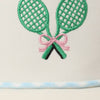 Tennis Racquets Ribbon Embroidery Trucker Hat