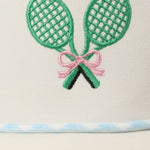 Tennis Racquets Ribbon Embroidery Trucker Hat