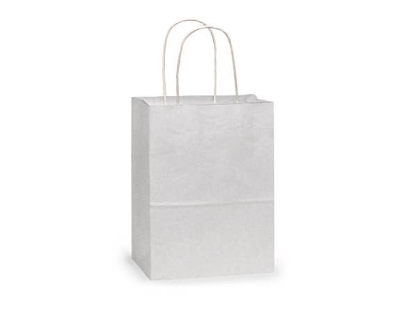White Kraft Paper Shopping Bags: Vogue 16x6x12.5" / 250 Pack