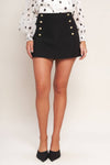 Solid Woven Skort