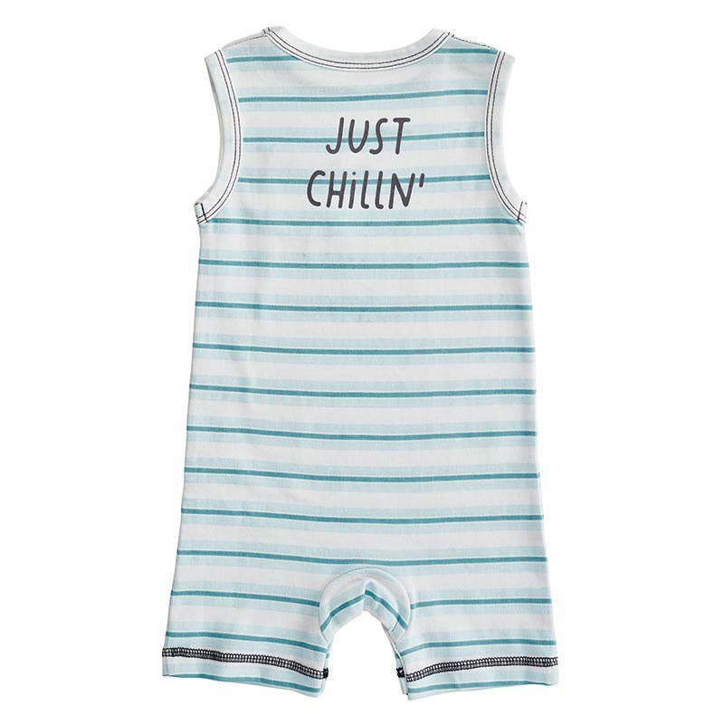 Angle - Tank Romper - Just Chilln': 3-6M