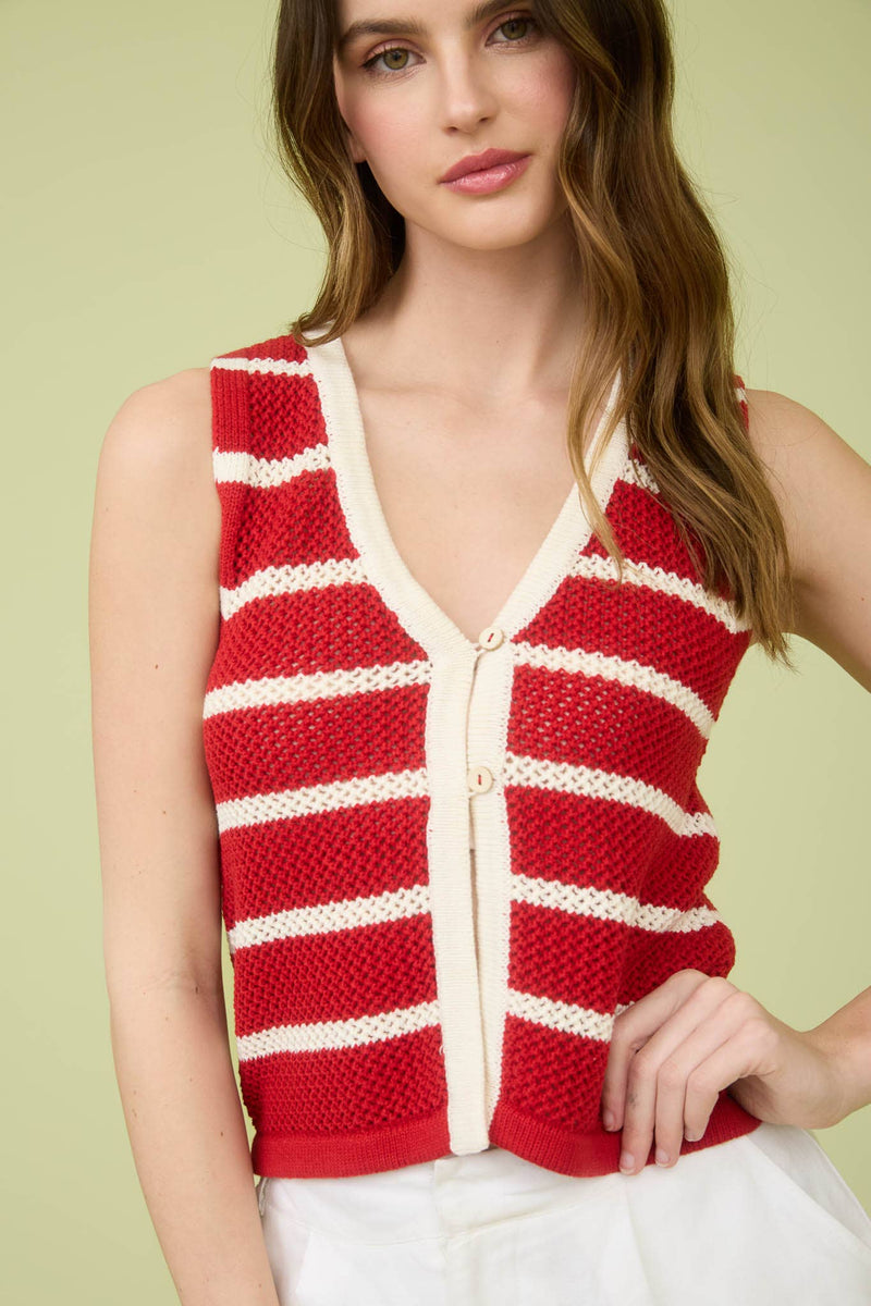 Amber Stripe Vest