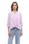 Leah Striped Shirt - Magenta