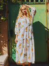 Safari Printed Tiered Shirt Dress