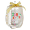 Wineglass & Popper Gift Set - Xmas Icons Santa's Favorite