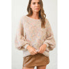 Pointelle Chunky Knit Sweater