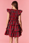 Deck The Halls Plaid Tartan Dress