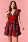 Deck The Halls Plaid Tartan Dress
