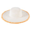 Sensibling Corp. - Frayed Edge Floppy Straw Sun Hat: Beige