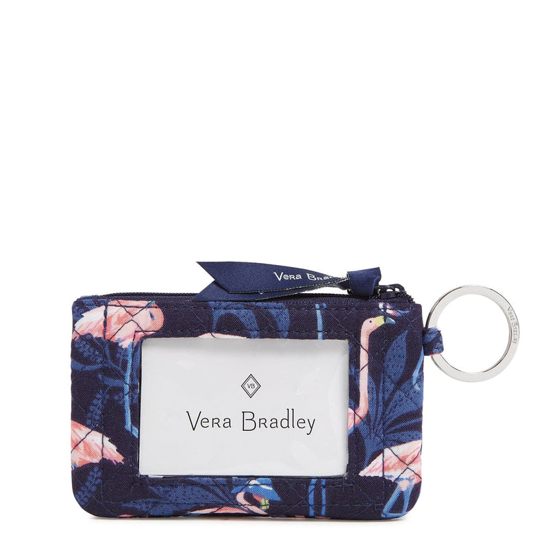 Vera Bradley Zip ID Case Flamingo Party