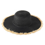 Sensibling Corp. - Frayed Edge Floppy Straw Sun Hat: Beige