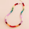 Sensibling Corp. - Ombre Flat Round Shaped Beaded Necklace
: Pink