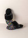 FIESTA SLIPPERS, BLACK: S/M