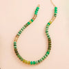 Sensibling Corp. - Ombre Flat Round Shaped Beaded Necklace
: Pink