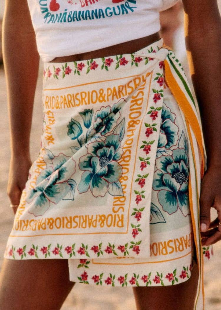 Italian wrap skirt
