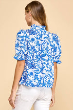 Lacey Floral Mock Top