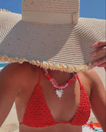 Nora James jewelry - Bella scarf necklace: Hammered open heart