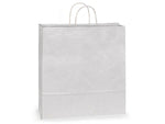 White Kraft Paper Shopping Bags: Vogue 16x6x12.5" / 250 Pack