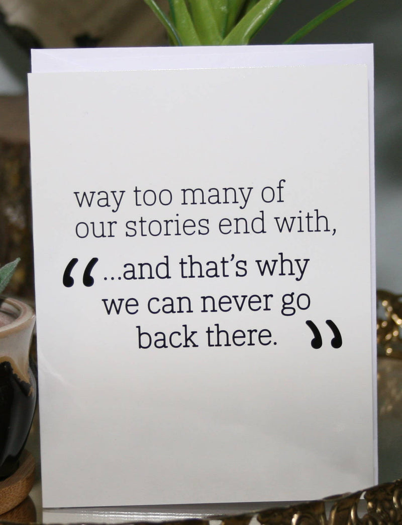 Crooked Halo - Never go Back Greeting Card