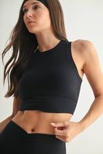 Mono B - Venice Scrunch Racerback Active Top: Black / S:M:L (2:2:2)