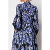 Caroline Long Sleeve Floral Print Belted-Waist Midi Dress