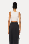 Mono B - Cropped Fitted Muscle Tee: SHELL PINK / S:M:L (2:2:2)