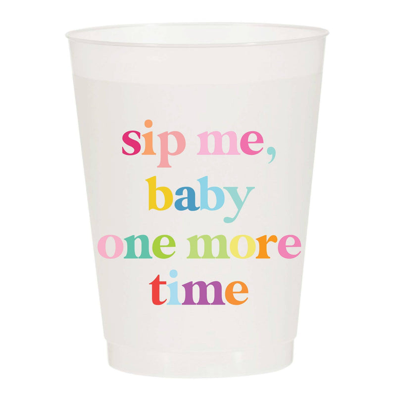Sip Hip Hooray - Sip Me Baby One More Time Frosted Cups: Pack of 6