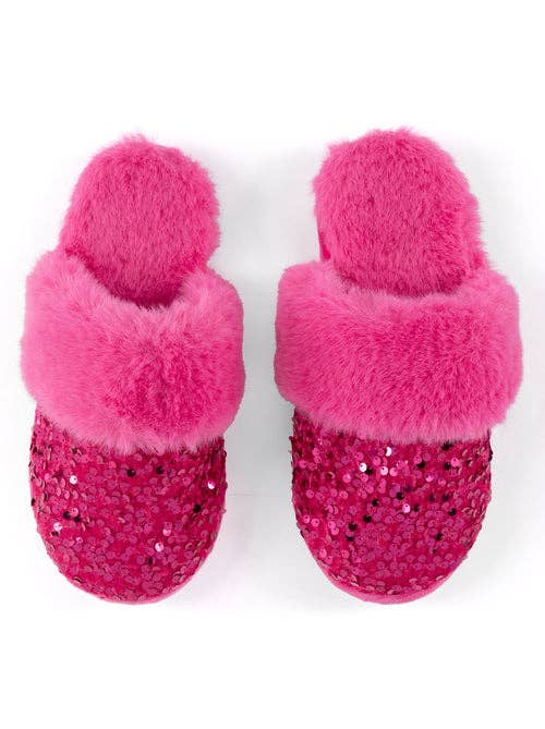 FIESTA SLIPPERS, MAGENTA: L/XL