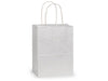 White Kraft Paper Shopping Bags: Vogue 16x6x12.5" / 250 Pack