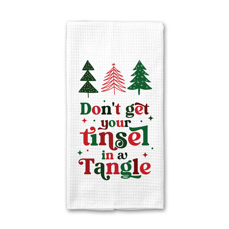 Tinsel Tangle Christmas Towel