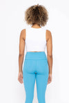 Mono B - Cropped Fitted Muscle Tee: SHELL PINK / S:M:L (2:2:2)