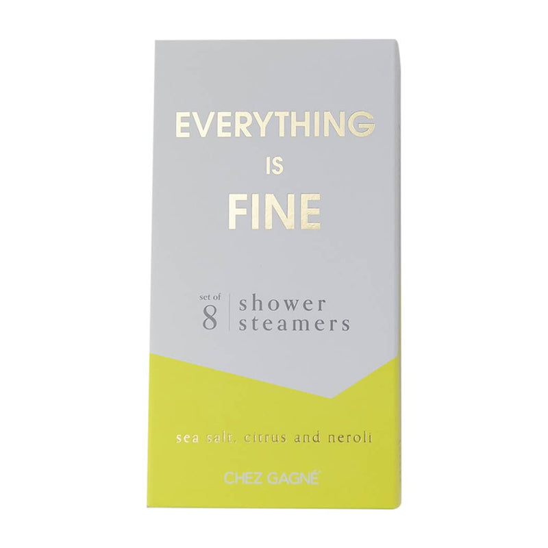 Chez Gagné - Everything is Fine Shower Steamers - Sea Salt, Citrus & Neroli