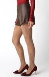 Coffee Bean Faux Leather Shorts