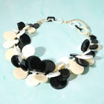 Sensibling Corp. - Bold Colorful Resin Disc Beaded Statement Necklace: Multi-Colored