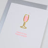 Cheers to the Happy Couple Paper Clip Letterpress Card