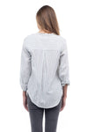 Naked Zebra - A&F: Striped Button Up Shirt: Poppy Red / S
