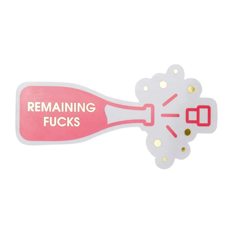 Chez Gagné - Remaining Fucks - Champagne Bottle - Vinyl Sticker