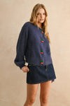 Oh Cherry Blue Cardigan