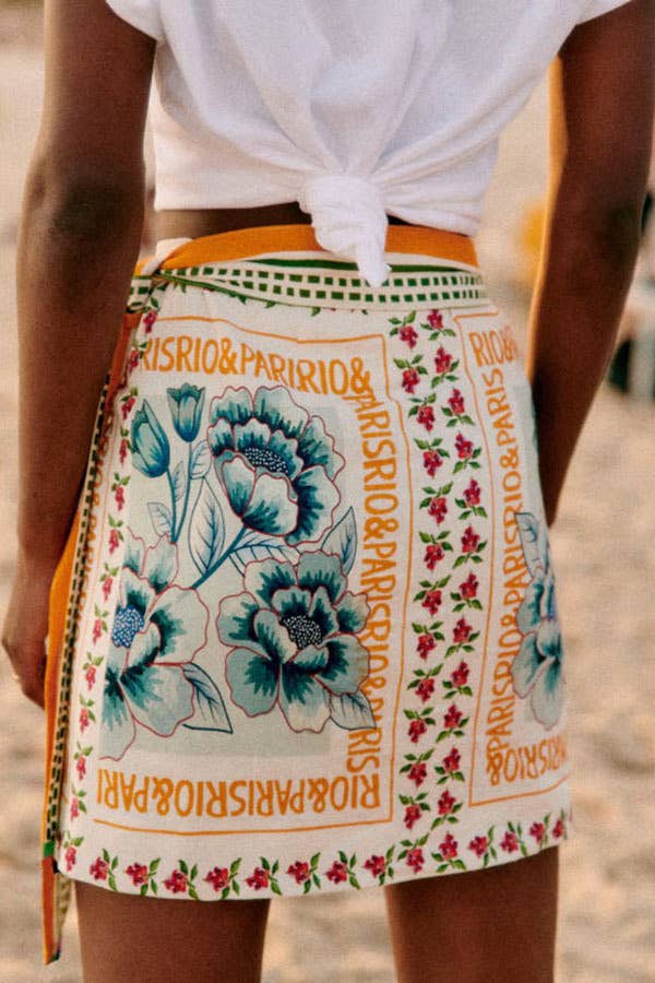 Italian wrap skirt