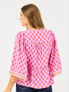 Monroe Top | Floral Foulard Pink